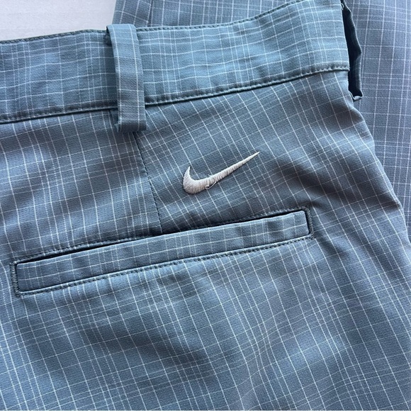 Nike Golf Dri-fit pants 34/34 M Plaid Dark Grey - Picture 8 of 15